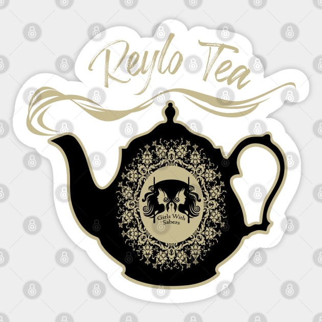 Reylo Tea Sticker by Girls With Sabers